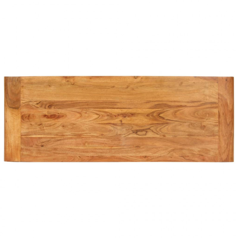Stolik konsolowy, 110x40x76 cm, akacja z miodowym wykończeniem
