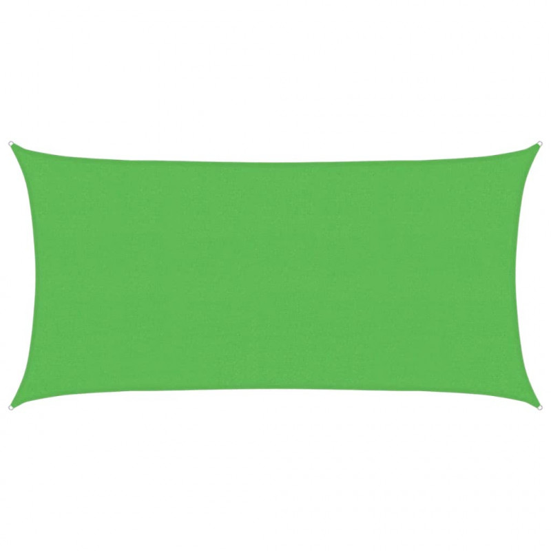 Żagiel przeciwsłoneczny, 160 g/m², jasnozielony, 2,5x4,5m, HDPE