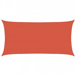 Żagiel przeciwsłoneczny, 160 g/m², terakotowy, 4x7 m, HDPE
