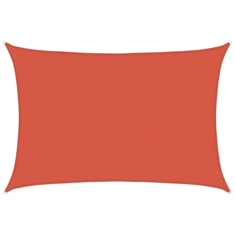 Żagiel przeciwsłoneczny, 160 g/m², terakotowy, 5x7 m, HDPE