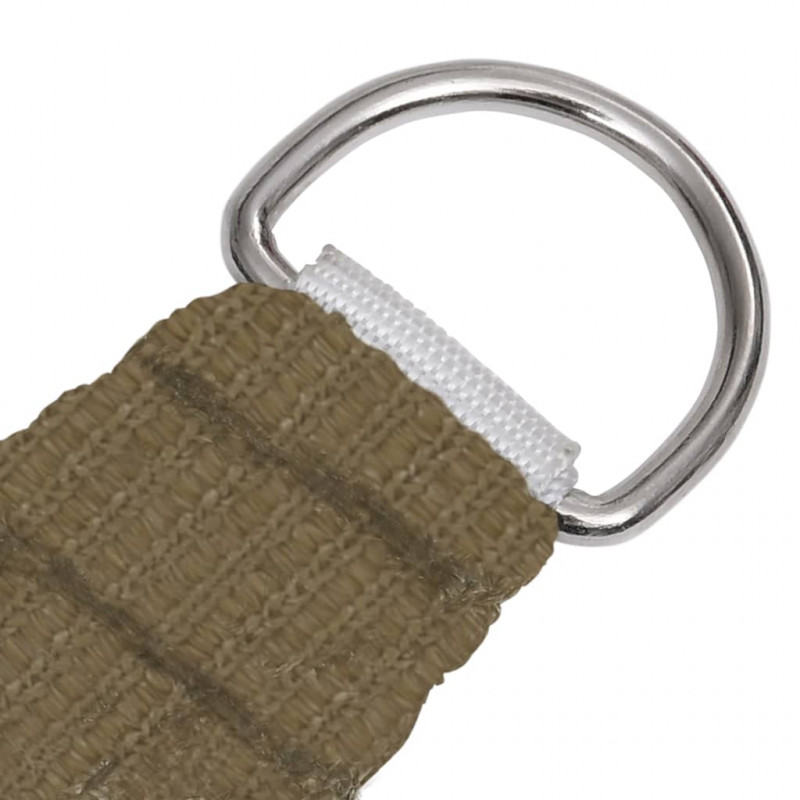 Żagiel przeciwsłoneczny, 160 g/m², taupe, 5x5 m, HDPE