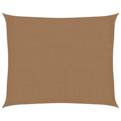 Żagiel przeciwsłoneczny, 160 g/m², kolor taupe, 2,5x3 m, HDPE