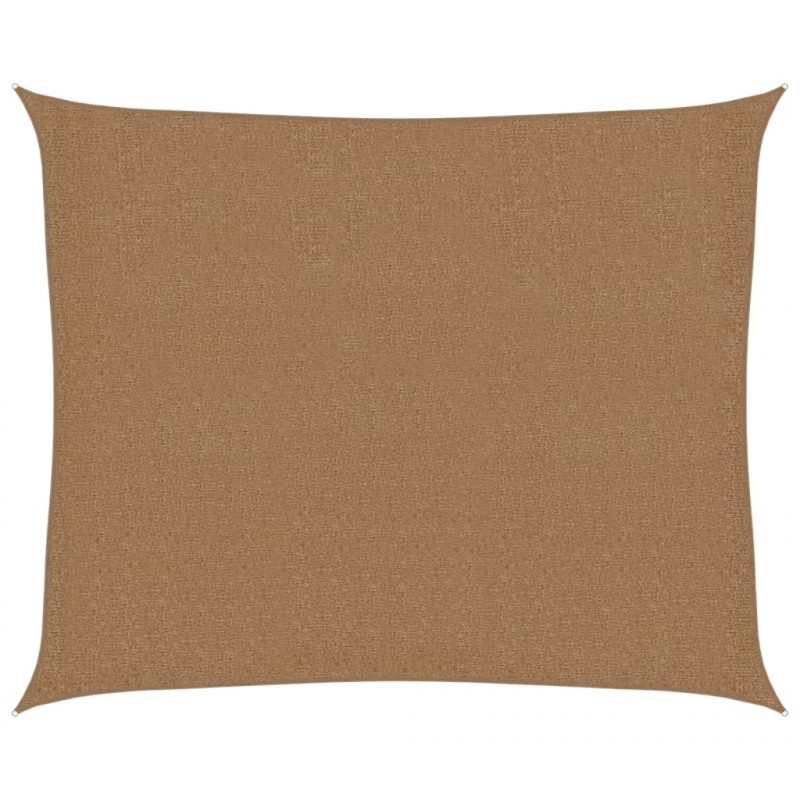 Żagiel przeciwsłoneczny, 160 g/m², kolor taupe, 2,5x3 m, HDPE