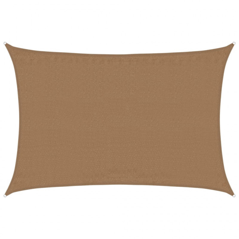 Żagiel przeciwsłoneczny, 160 g/m², taupe, 3,5x5 m, HDPE