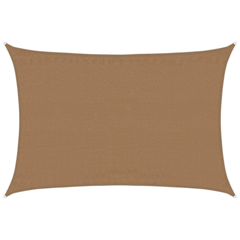 Żagiel przeciwsłoneczny, 160 g/m², taupe, 3,5x5 m, HDPE
