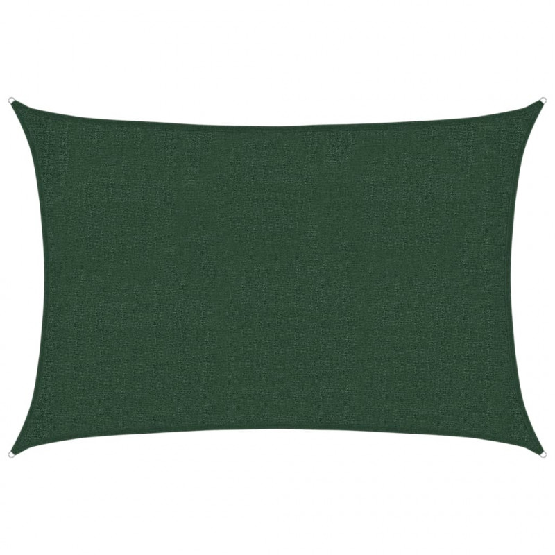 Żagiel przeciwsłoneczny, 160 g/m², ciemnozielony, 2x3 m, HDPE