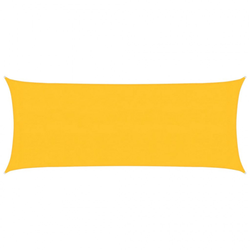 Żagiel przeciwsłoneczny, 160 g/m², żółty, 2x5 m, HDPE