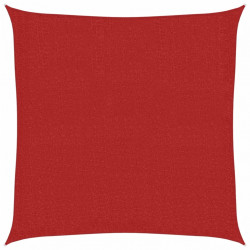 Żagiel przeciwsłoneczny, 160 g/m², czerwony, 3x3 m, HDPE