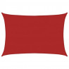 Żagiel przeciwsłoneczny, 160 g/m², czerwony, 5x6 m, HDPE