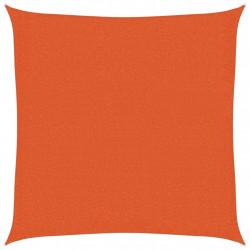 Żagiel przeciwsłoneczny, 160 g/m², pomarańczowy, 3x3 m, HDPE