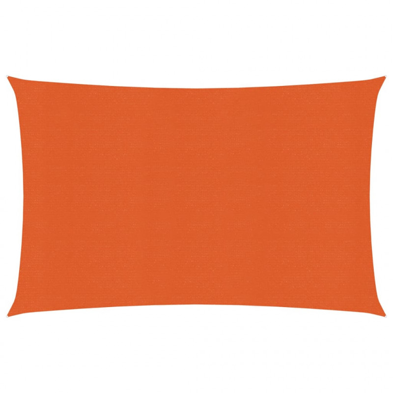 Żagiel przeciwsłoneczny, 160 g/m², pomarańczowy, 2x3 m, HDPE