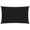 Żagiel przeciwsłoneczny, 160 g/m², czarny, 3x5 m, HDPE