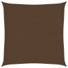 Żagiel przeciwsłoneczny, 160 g/m², brązowy, 3x3 m, HDPE