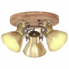 Industrialna lampa sufitowa, 25 W, mosiądz, 42x27 cm, E27