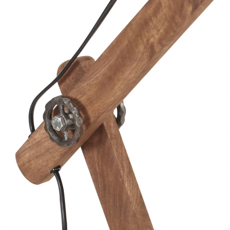 Industrialna lampa stołowa, mosiężna, okrągła, 58x18x90 cm, E27
