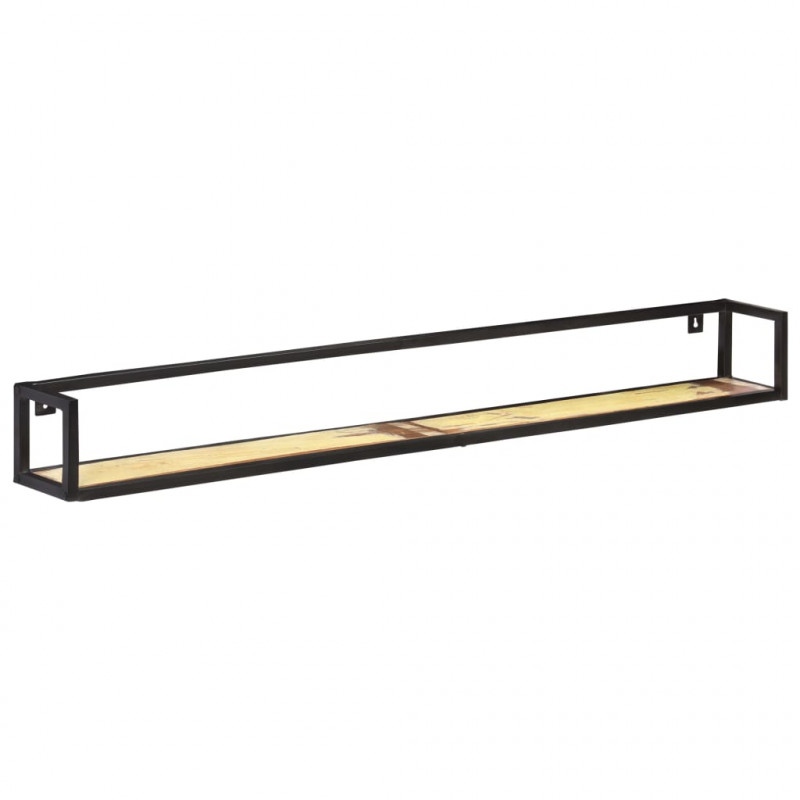 Półki ścienne, 2 szt., 160 cm, lite drewno z odzysku