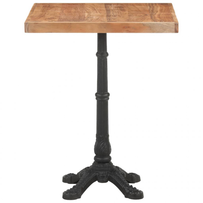 Stolik bistro, 60x60x76 cm, lite drewno akacjowe