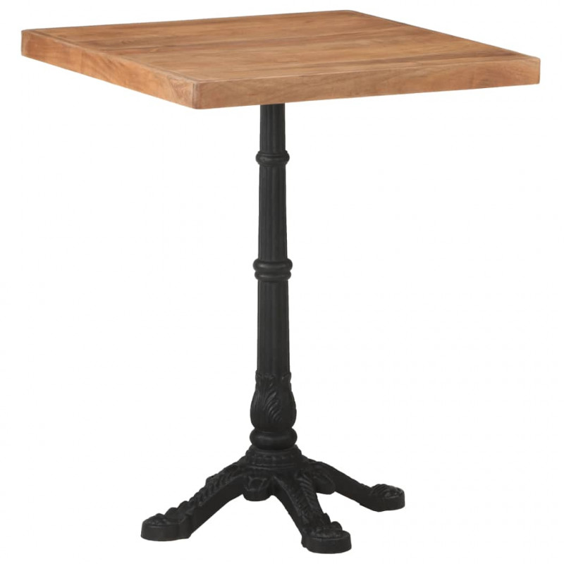 Stolik bistro, 60x60x76 cm, lite drewno akacjowe