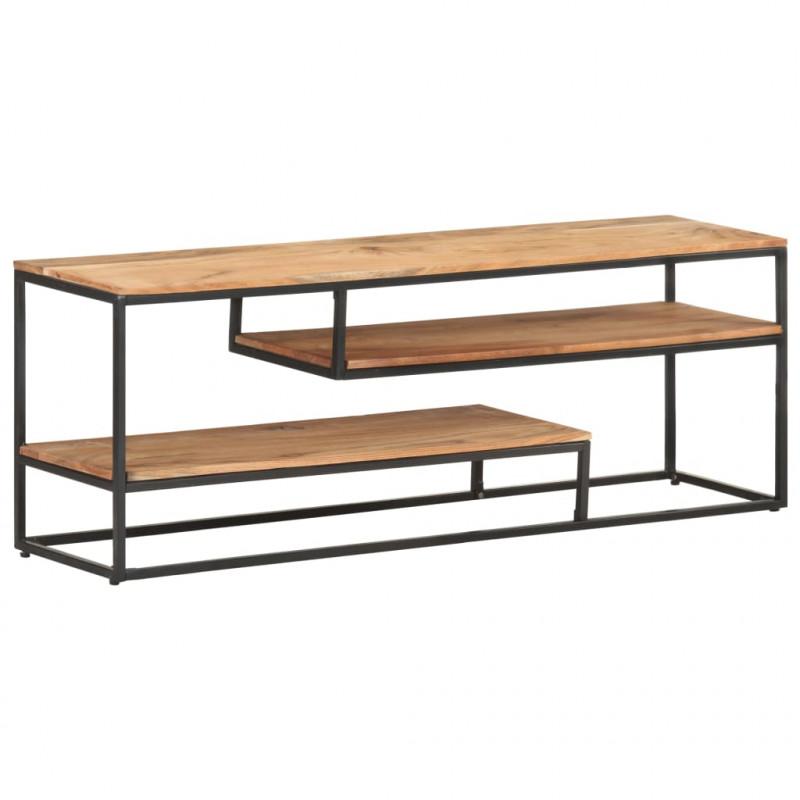 Szafka pod TV, 130 x 30 x 45 cm, lite drewno akacjowe