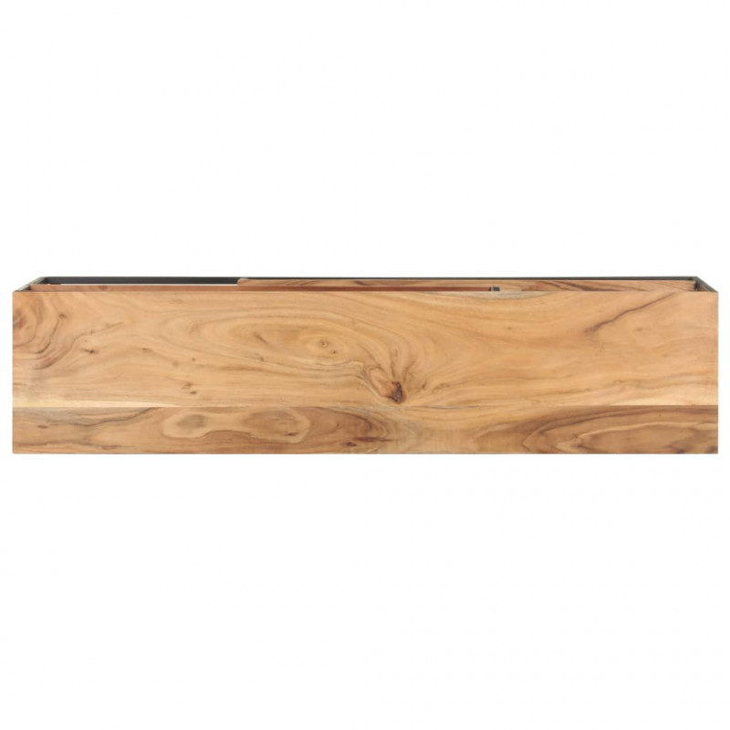 Szafka pod TV, 130 x 30 x 45 cm, lite drewno akacjowe