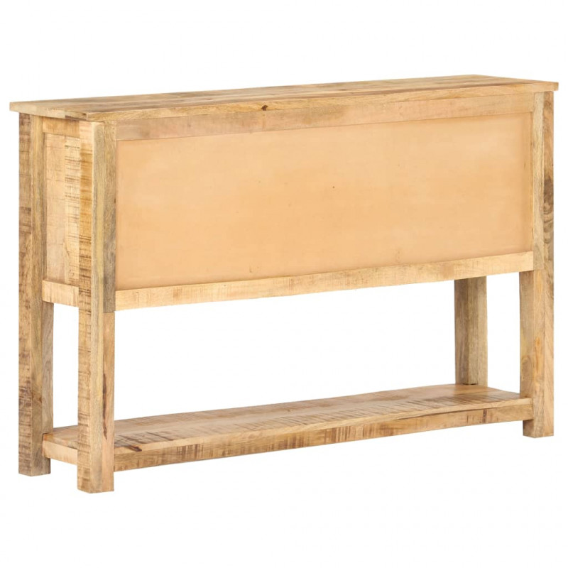 Komoda, 120x30x76 cm, surowe drewno mango