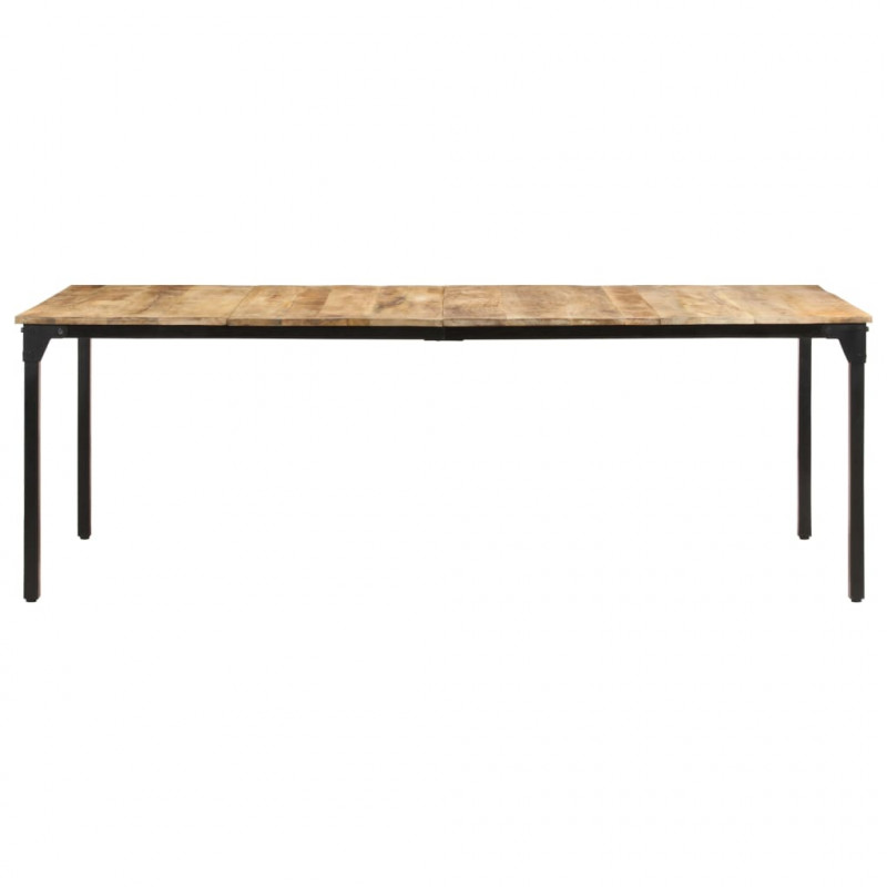 Stół jadalniany, 220 x 100 x 76 cm, surowe drewno mango