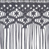 Zasłona z makramy, antracyt, 140 x 240 cm, bawełna