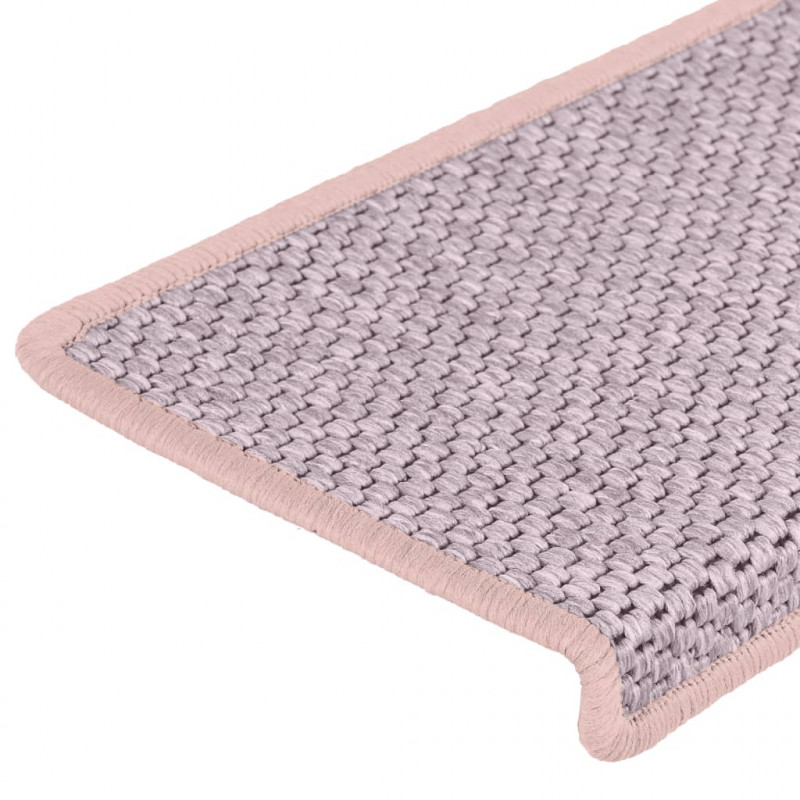 Samoprzylepne nakładki na schody, 15 szt., 65x21x4 cm, czerwone