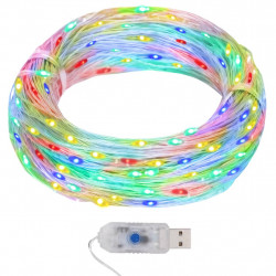 Lampki świąteczne, 40 m, 400 kolorowych diod LED, 8 funkcji