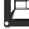 Szafka pod TV, czarny marmur, 140x40x40,5 cm, szkło hartowane