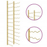 Uchwyt ścienny na 36 butelek wina, złoty, żelazny