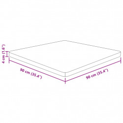 Kwadratowy blat do stolika, jasnobrązowy, 90x90x4 cm, dębowy