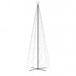 Choinka stożkowa, 1400 niebieskich diod LED, 160x500 cm