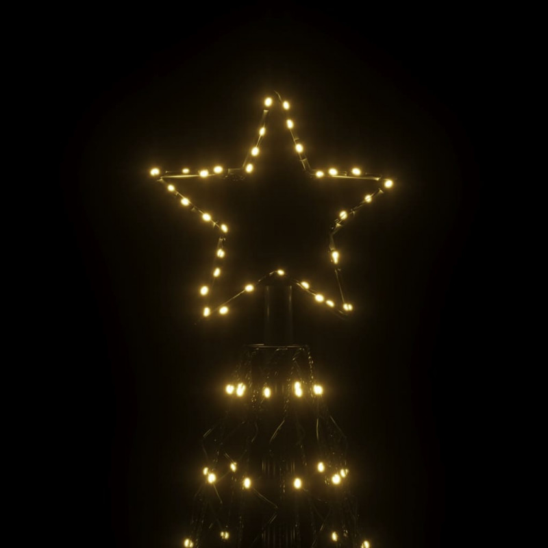 Choinka stożkowa, 1400 ciepłych białych LED, 160x500 cm