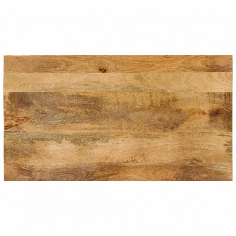 2-poziomowy stolik kawowy, 100x55x38 cm, drewno mango i stal