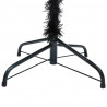 Sztuczna choinka z lampkami i bombkami, czarna, 150 cm, PVC