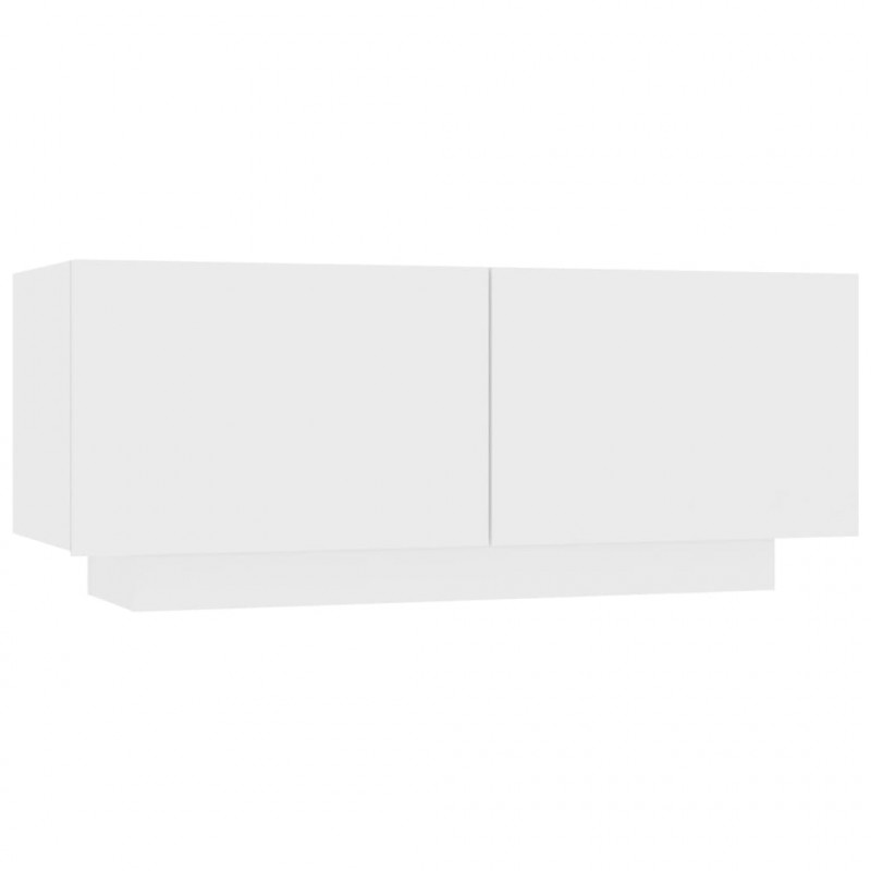 Szafka nocna, biała, 100x35x40 cm, materiał drewnopochodny