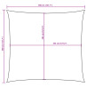 Żagiel ogrodowy z tkaniny oxford, kwadrat 3,6x3,6 m, antracyt
