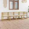 Ogrodowa sofa 4-osobowa, impregnowane na zielono drewno sosnowe