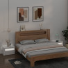 Szafki nocne z LED, 2 szt., białe, 60x35x40 cm