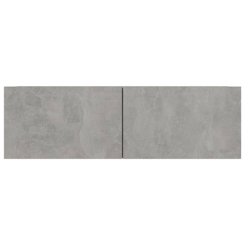 Szafki telewizyjne, 4 szt., szarość betonu, 100x30x30 cm, płyta