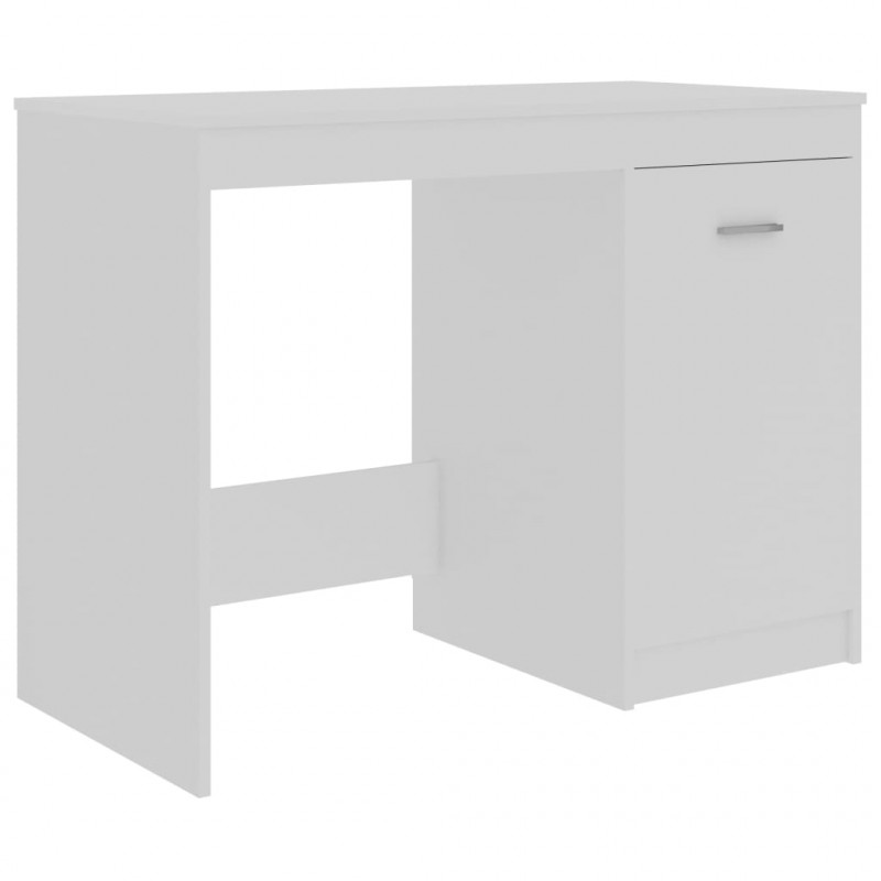 Biurko, białe, 140x50x76 cm, materiał drewnopochodny