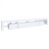Szafka pod TV z oświetleniem LED, biała, 260x36,5x40 cm