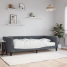 Sofa z materacem do spania, ciemnoszara, 100x200 cm, aksamit