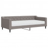 Sofa z materacem do spania, kolor taupe, 90x200 cm, tkanina