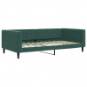Sofa rozsuwana z szufladami, ciemnozielona, 100x200 cm, aksamit