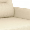 2-osobowa sofa, kremowa, 120 cm, tapicerowana tkaniną