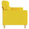Sofa 3-osobowa, jasnożółta, 180 cm, tapicerowana tkaniną