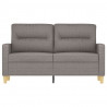 Sofa 2-osobowa, kolor taupe, 120 cm, tapicerowana tkaniną