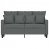 Sofa 2-osobowa, ciemnoszara, 120 cm, tapicerowana tkaniną